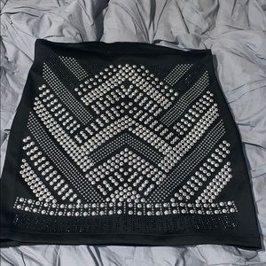 Embellished mini skirt